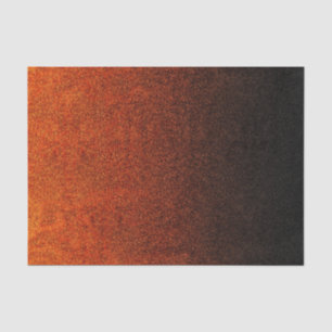 Falln Orange & Black Glitter Gradient Tissue Paper