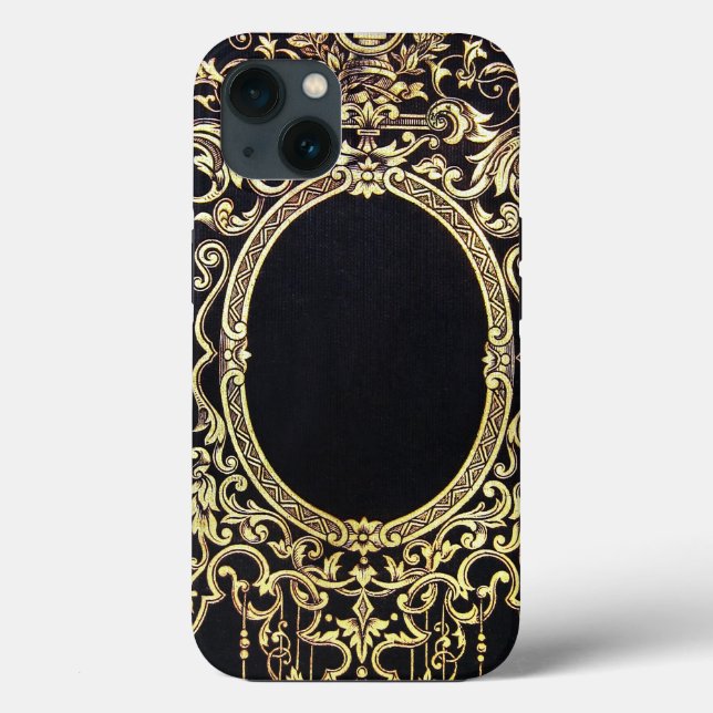 Falln Ornate Gold Frame (Perfect for a Monogram!) Case-Mate iPhone Case (Back)