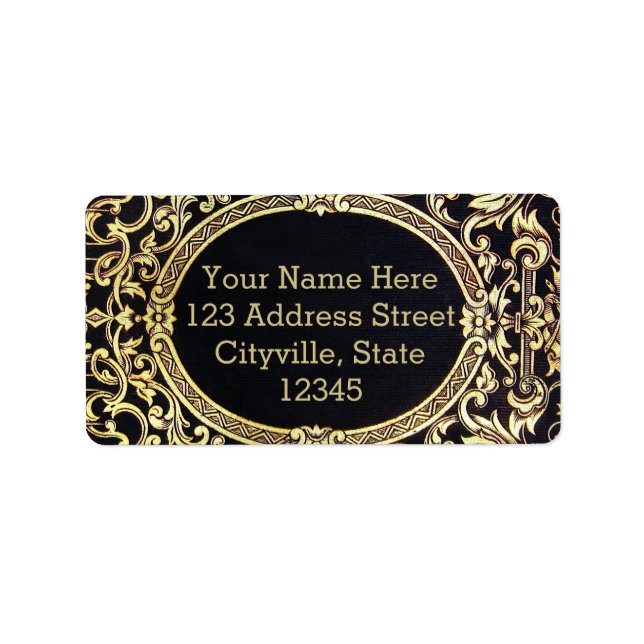 Falln Ornate Gold Frame (Perfect for a Monogram!) Label (Front)