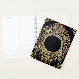 Falln Ornate Gold Frame Planner