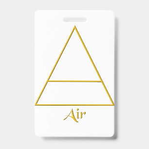 Falln Pagan Air Element Symbol Badge