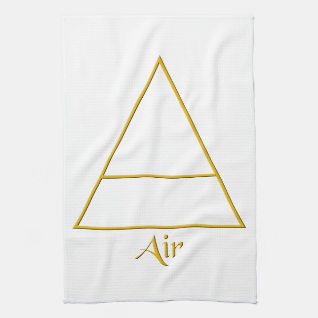 Falln Pagan Air Element Symbol Kitchen Towel (Vertical)