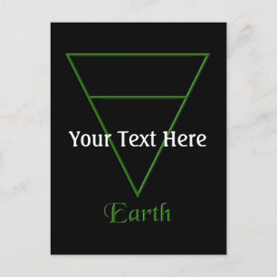 Falln Pagan Earth Element Symbol Postcard