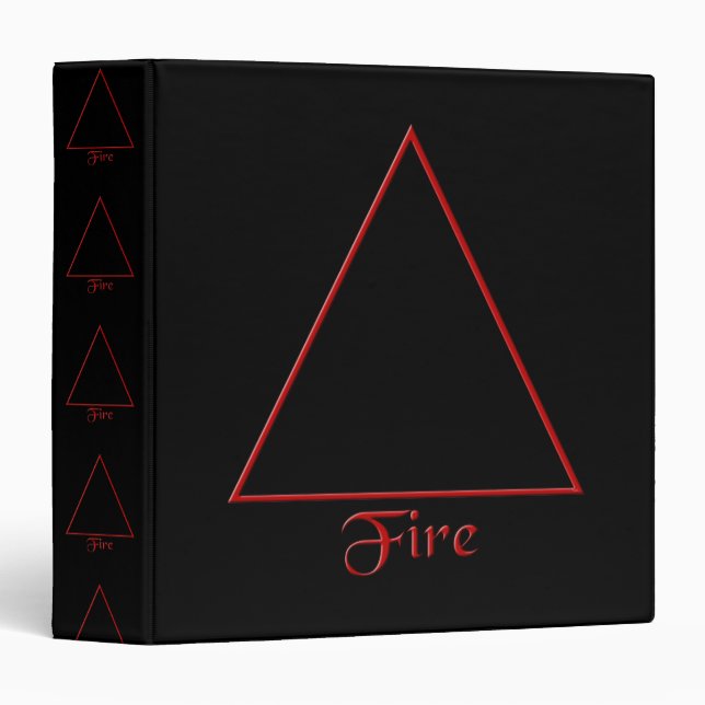Falln Pagan Fire Element Symbol Binder (Front/Spine)