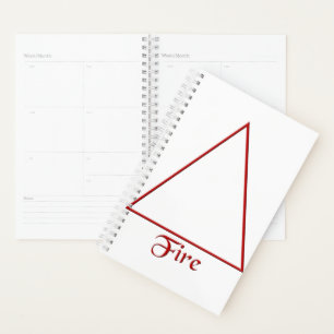 Falln Pagan Fire Element Symbol Planner