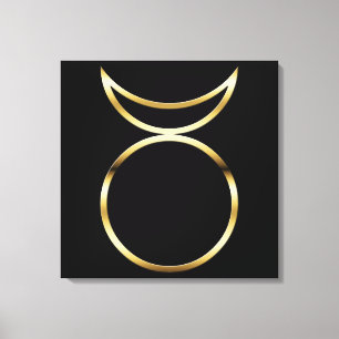 Falln Pagan Horned God Symbol Canvas Print