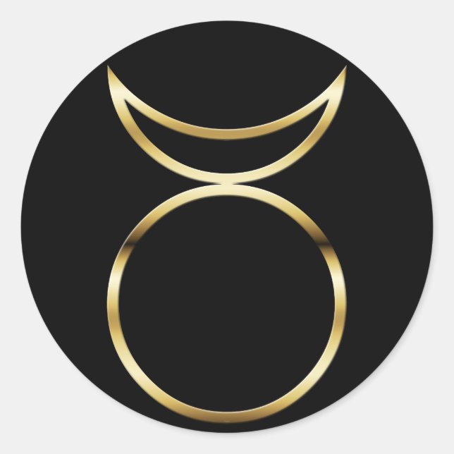 Falln Pagan Horned God Symbol Classic Round Sticker (Front)