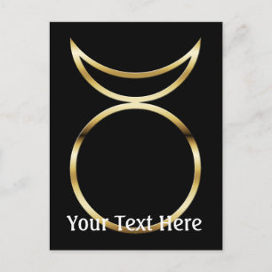 Falln Pagan Horned God Symbol Postcard
