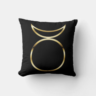 Falln Pagan Horned God Symbol Throw Pillow