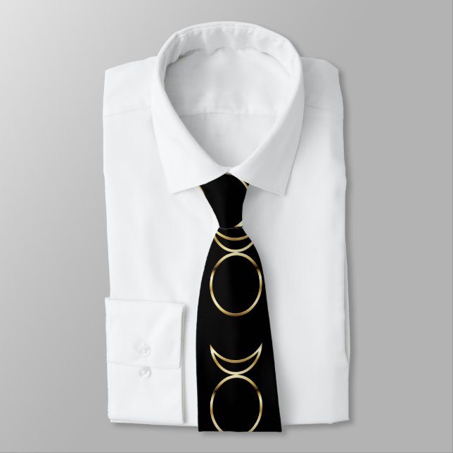 Falln Pagan Horned God Symbol Tie (Tied)