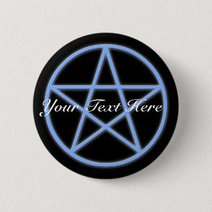 Falln Pagan Pentacle 2 Inch Round Button