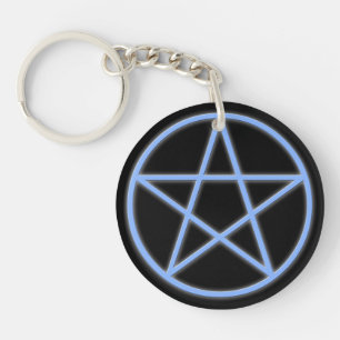 Falln Pagan Pentacle Keychain