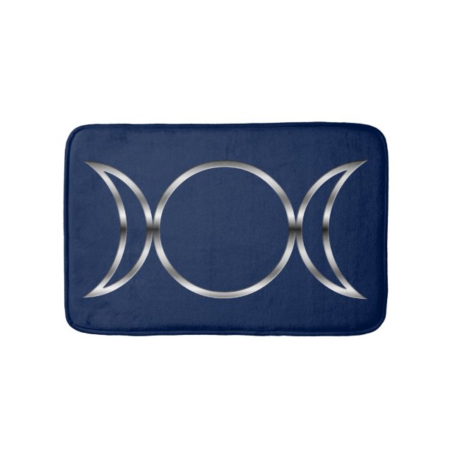 Falln Pagan Triple Goddess Symbol Bath Mat (Front)