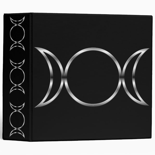 Falln Pagan Triple Goddess Symbol Binder (Front/Spine)