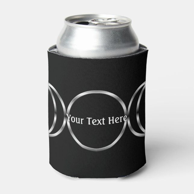 Falln Pagan Triple Goddess Symbol Can Cooler (Can Front)