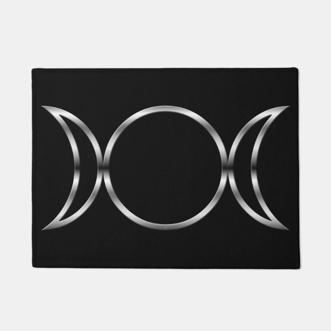 Falln Pagan Triple Goddess Symbol Doormat (Front)