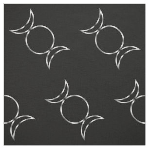 Falln Pagan Triple Goddess Symbol Fabric