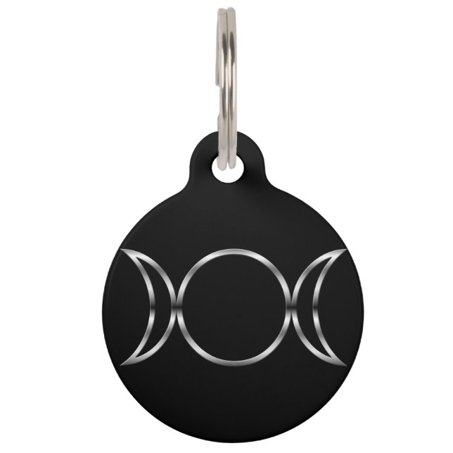 Falln Pagan Triple Goddess Symbol Pet Tag (Front)