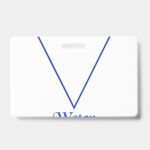 Falln Pagan Water Element Symbol Badge