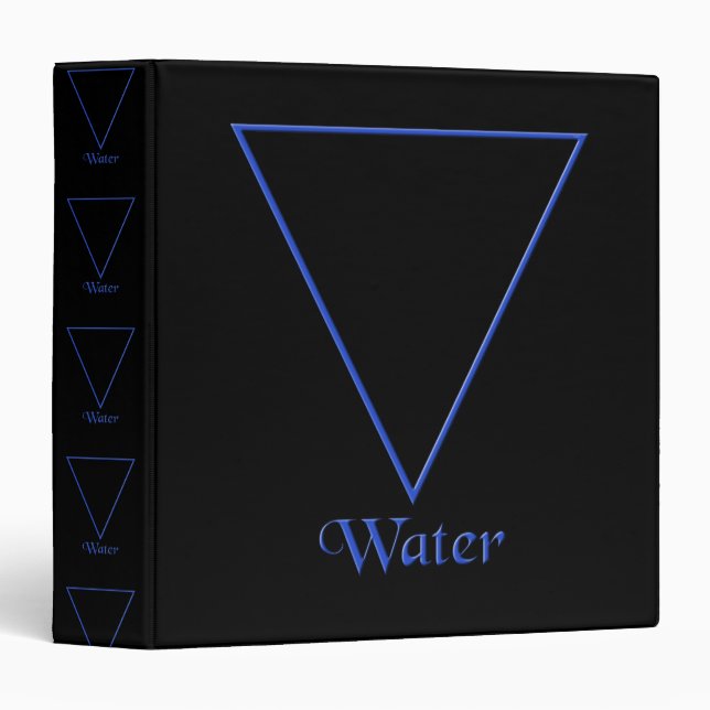 Falln Pagan Water Element Symbol Binder (Front/Spine)