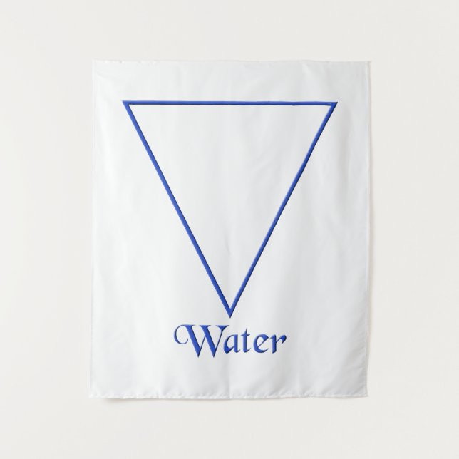 Falln Pagan Water Element Symbol Tapestry (Front)
