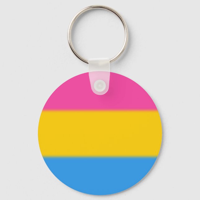 Falln Pansexual Pride Flag Keychain (Front)