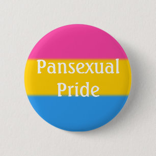 Falln Pansexual Pride Flag (Text) 2 Inch Round Button