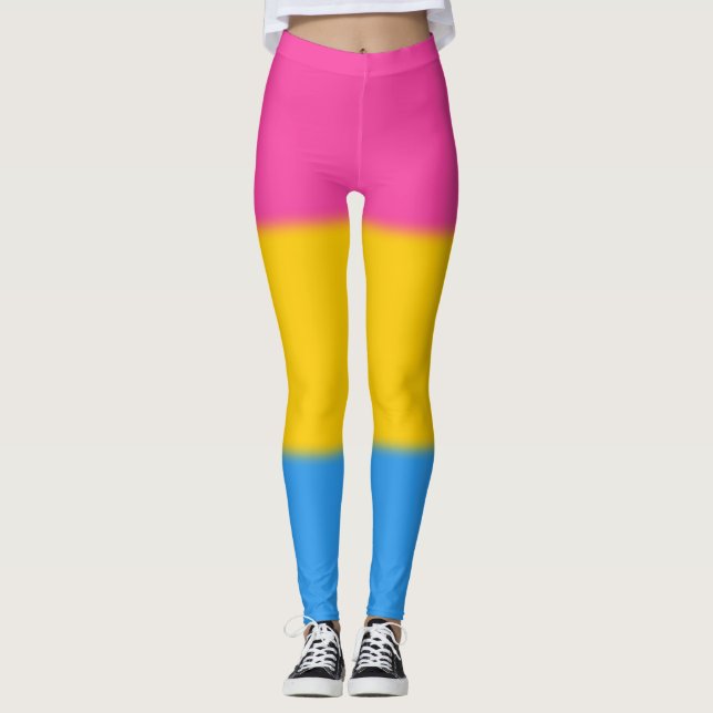 Falln Pansexual Pride Leggings (Front)