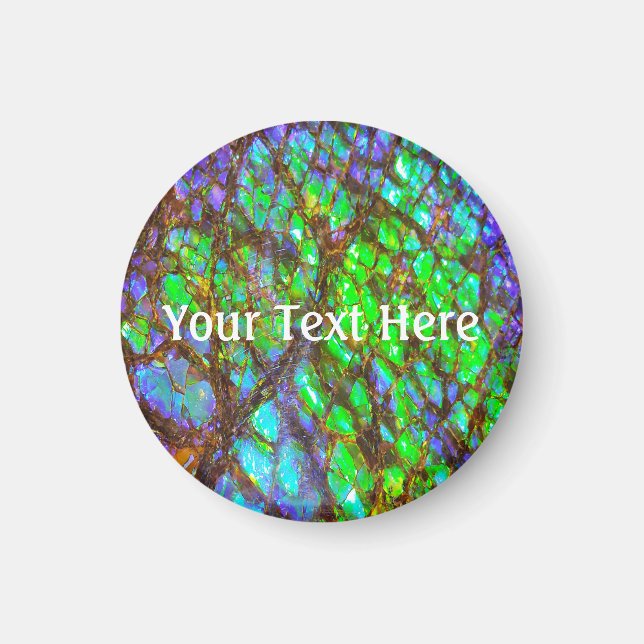 Falln Peacock Ammolite Magnet (Front)