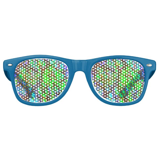 Falln Peacock Ammolite Retro Sunglasses (Front)