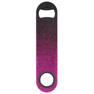 Falln Pink & Black Glitter Gradient Bar Key