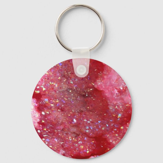 Falln Pink Faerie Crystals Keychain (Front)