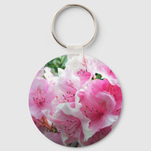 Falln Pink Floral Blossoms Keychain