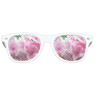 Falln Pink Floral Blossoms Retro Sunglasses