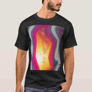 Falln Pink Geode Glow T-Shirt