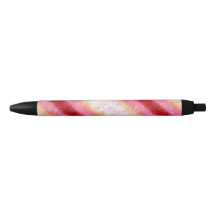 Falln Pink Sakura Sunrise Black Ink Pen