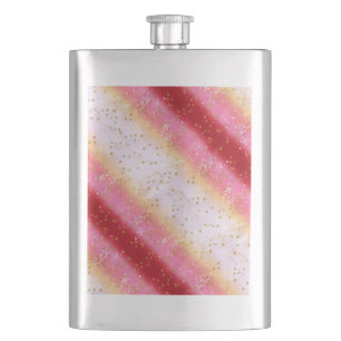 Falln Pink Sakura Sunrise Hip Flask