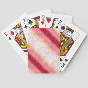 Falln Pink Sakura Sunrise Playing Cards