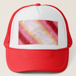 Falln Pink Sakura Sunrise Trucker Hat