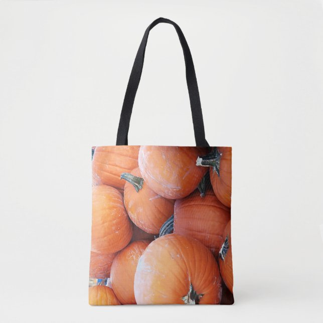 Falln Pumpkin Pile Tote Bag (Front)