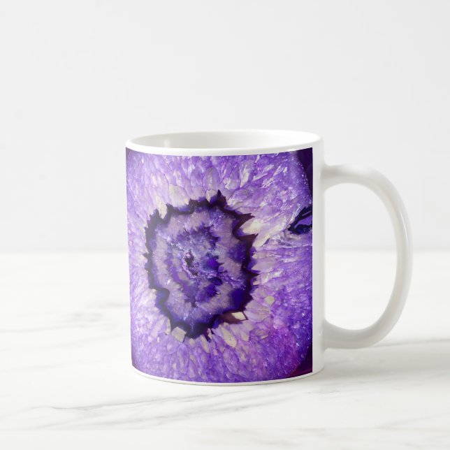 Falln Purple Agate Geode Coffee Mug (Right)