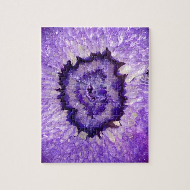 Falln Purple Agate Geode Jigsaw Puzzle (Vertical)