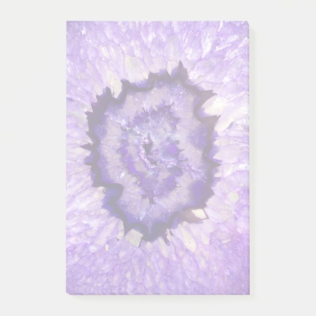 Falln Purple Agate Geode Post-it Notes (Front)
