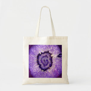 Falln Purple Agate Geode Tote Bag