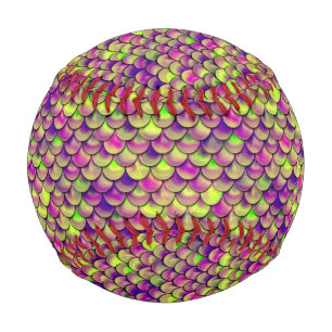 Falln Purple and Green Scales Baseball
