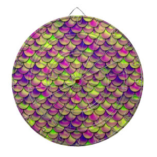 Falln Purple and Green Scales Dartboard