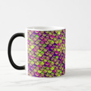 Falln Purple and Green Scales Magic Mug
