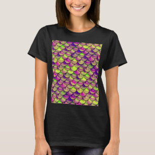 Falln Purple and Green Scales T-Shirt