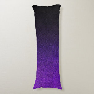 Falln Purple & Black Glitter Gradient Body Pillow