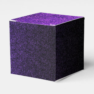 Falln Purple & Black Glitter Gradient Favor Box